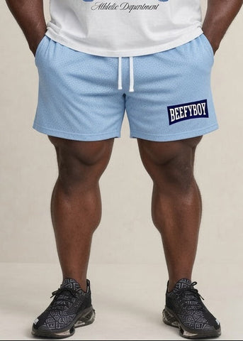 Marlboro Blue Mesh Drawstring Shorts