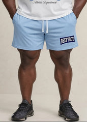Marlboro Blue Mesh Drawstring Shorts