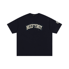 Oversized Distressed Varsity Cotton T-Shirt