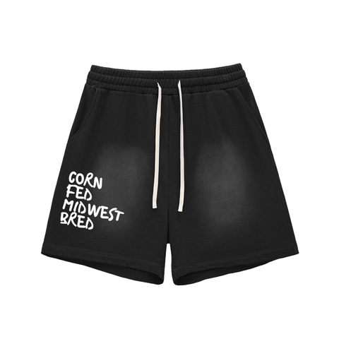Midwest Bred Raw Edge Cotton Shorts
