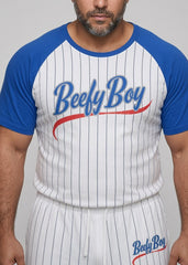 America Striped Raglan Long Sleeve Baseball Tee