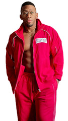 Reflection Striped Raglan Sleeve  Jacket