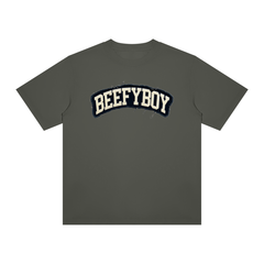 Distressed Varsity Crewneck T-Shirt