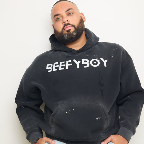 Destroyed Fleece Logo Hoodie