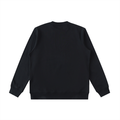 Distressed Varsity Crewneck Sweatshirt