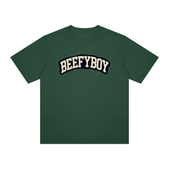 Distressed Varsity Crewneck T-Shirt