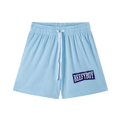 Marlboro Blue Mesh Drawstring Shorts
