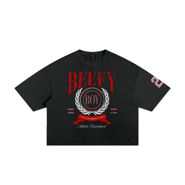 Destroyed Campus Cropped Tee