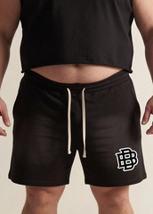 Crossed Logo Cotton Shorts