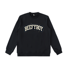 Distressed Varsity Crewneck Sweatshirt