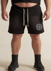Crossed Logo Cotton Shorts