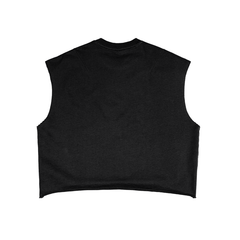 Metal Logo Cut Off Crop Top