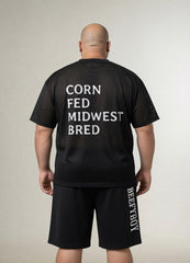 New Boxy Mesh V-Neck Jersey