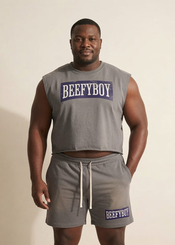 Marlboro Blue Cut Off Cropped Top
