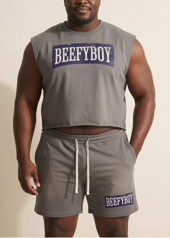 Marlboro Blue Cut Off Cropped Top