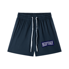 Marlboro Blue Mesh Drawstring Shorts