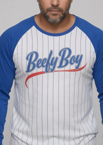 America Striped Raglan Long Sleeve Baseball Tee