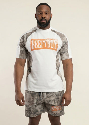 FW26 Dunes Camouflage Structured Panelled T-shirt