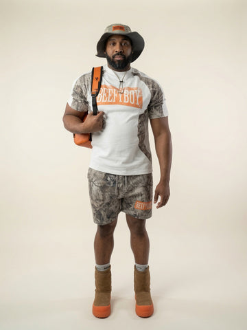 FW26 Dunes Camouflage Structured Panelled T-shirt
