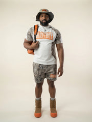 FW26 Dunes Camouflage Structured Panelled T-shirt