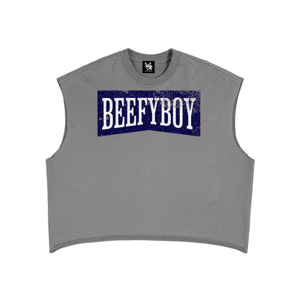 Marlboro Blue Cut Off Cropped Top