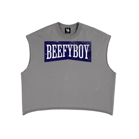 Marlboro Blue Cut Off Cropped Top