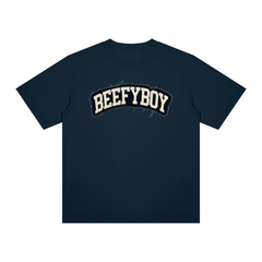 Distressed Varsity Crewneck T-Shirt