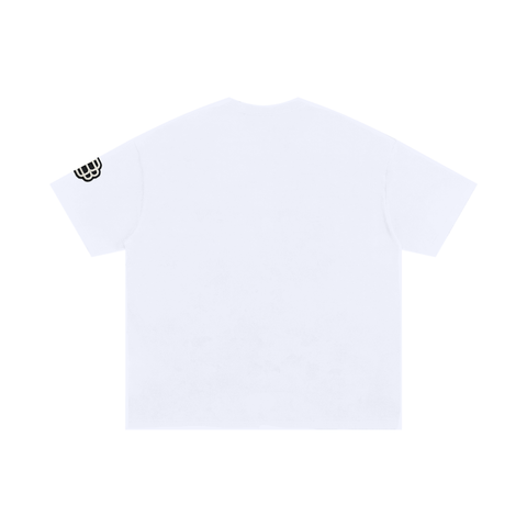 Oversized Distressed Varsity Cotton T-Shirt