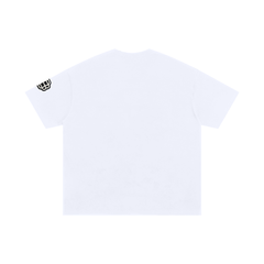 Oversized Distressed Varsity Cotton T-Shirt