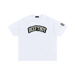 Oversized Distressed Varsity Cotton T-Shirt