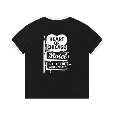 Heart of Chicago Fitted Ringer Tee