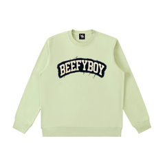 Distressed Varsity Crewneck Sweatshirt