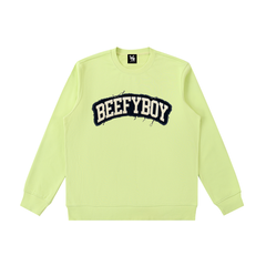 Distressed Varsity Crewneck Sweatshirt