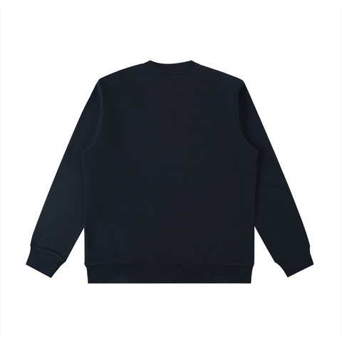 Distressed Varsity Crewneck Sweatshirt