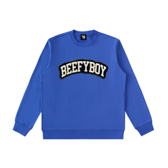 Distressed Varsity Crewneck Sweatshirt