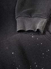 Destroyed Fleece Logo Hoodie