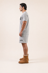 Distressed Varsity Shorts