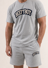 Distressed Varsity Shorts
