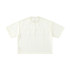 240GSM Men’s Boxy-Fit Mesh Layering T-Shirt Off White