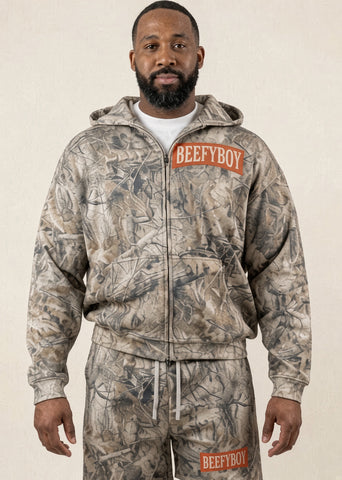 FW26 Dunes Camouflage Zip-Up Hoodie