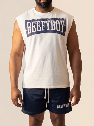 Marlboro Blue Raw Edge Tank Top