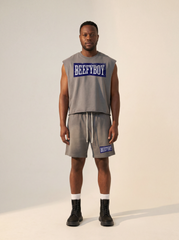 Marlboro Blue Cut Off Cropped Top