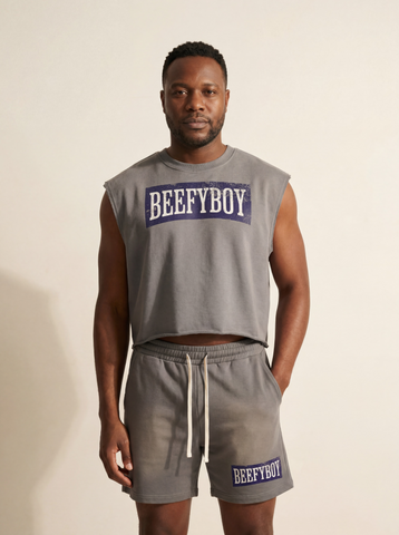 Marlboro Blue Cotton Shorts