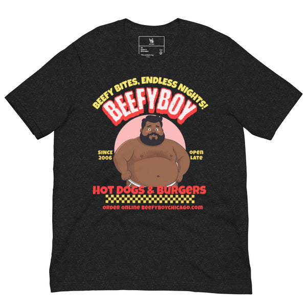 Anthony - BEEFCAKE Hot Dogs & Burgers T-Shirt